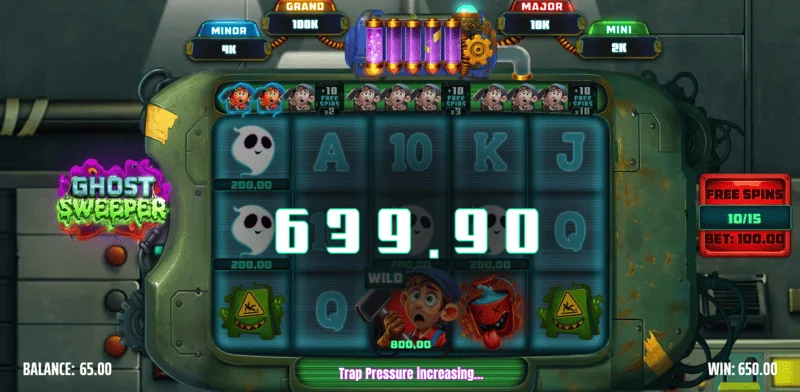 Ghost Sweeper - velika pobjeda u seriji besplatnih okretaja s množiteljem